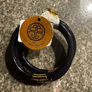 Budhagirl Three Queens Navy Bangle NWT